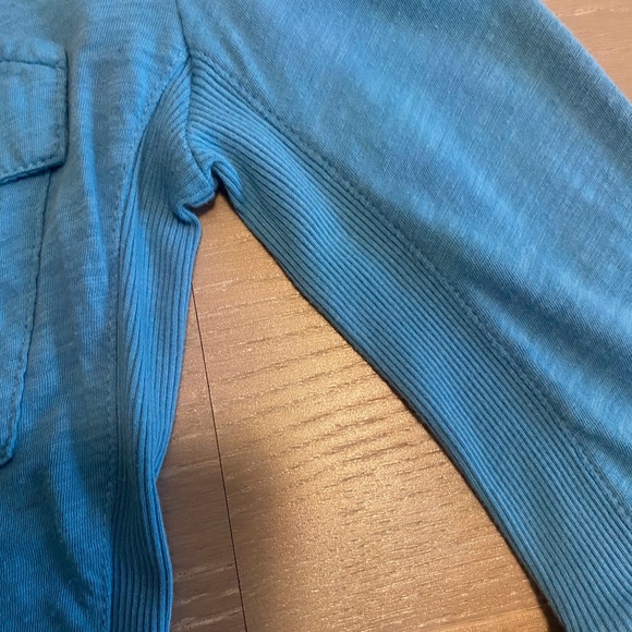 JAMES PERSE knit turquoise shirt in size 0 - Picture 5 of 7